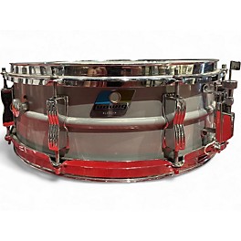 Used 1980s Ludwig 14X5.5 Acrolite Snare Silver Drum