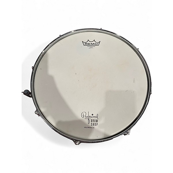 Used 1980s Ludwig 14X5.5 Acrolite Snare Silver Drum