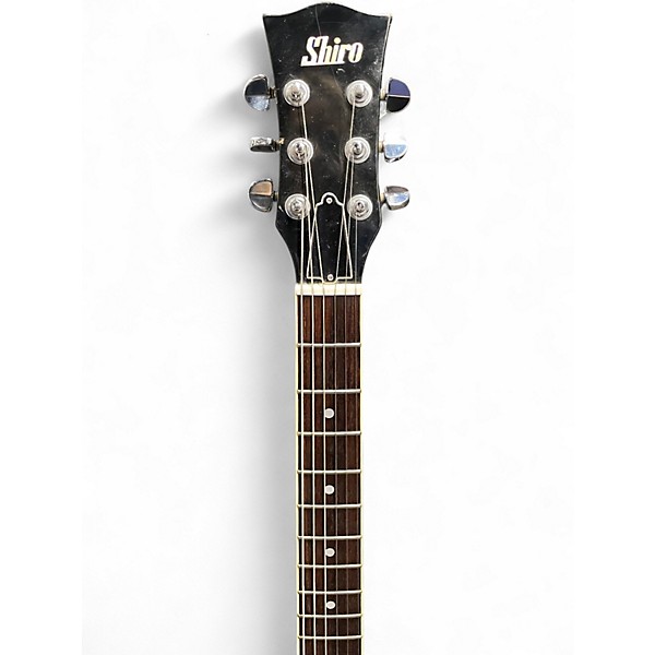 Used Shiro LP  Black Solid Body Electric Guitar