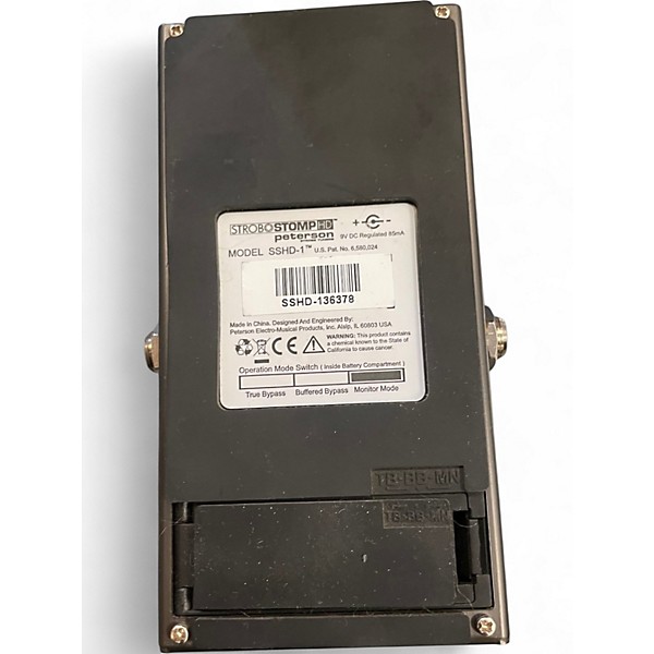 Used Peterson SSHD-1 Strobo Stomp HD Tuner Pedal