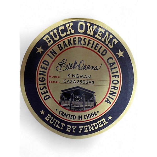 Used Fender Buck Owens Kingman Red White and Blue Acoustic Electric Guitar