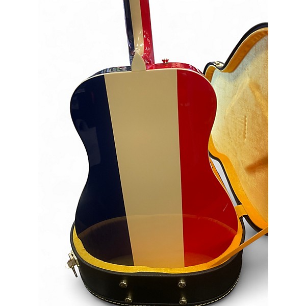 Used Fender Buck Owens Kingman Red White and Blue Acoustic Electric Guitar