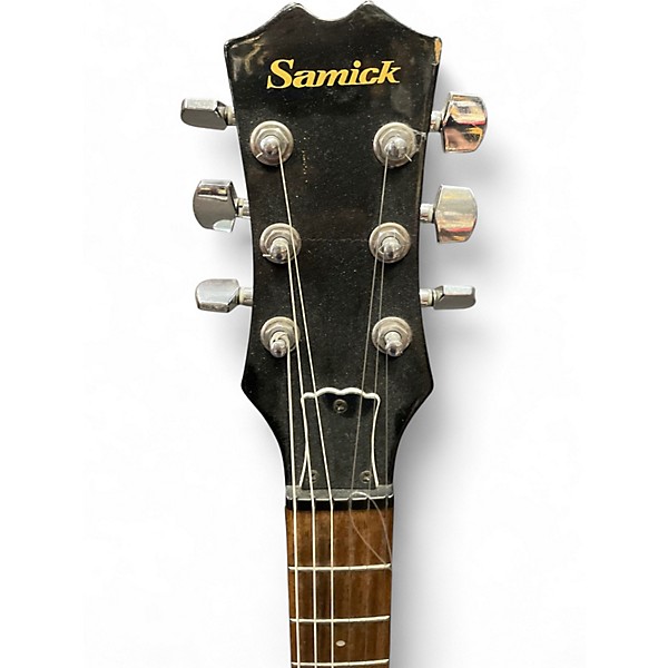 Used Samick LA-30BK Black Hollow Body Electric Guitar