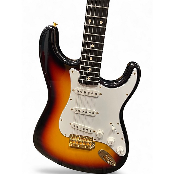 Used Fender VINTAGE CUSTOM 62 STRAT TCP 3 Tone Sunburst Solid Body Electric Guitar