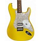 Used Fender Tom Delonge Signature Stratocaster Graffiti Yellow Solid Body Electric Guitar