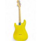 Used Fender Tom Delonge Signature Stratocaster Graffiti Yellow Solid Body Electric Guitar
