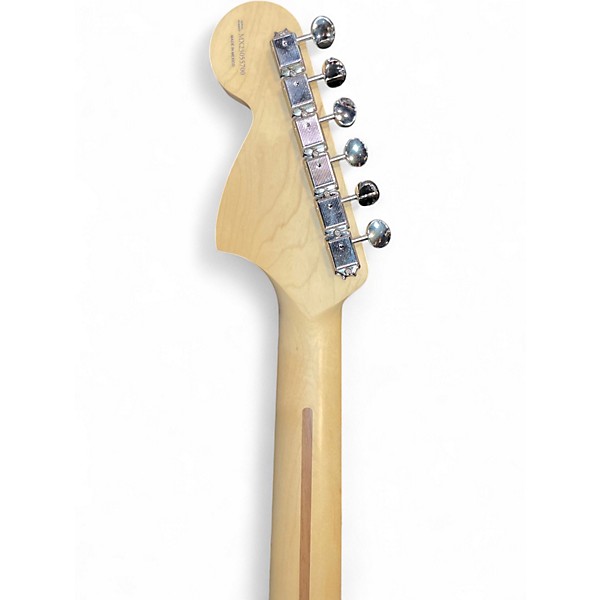 Used Fender Tom Delonge Signature Stratocaster Graffiti Yellow Solid Body Electric Guitar