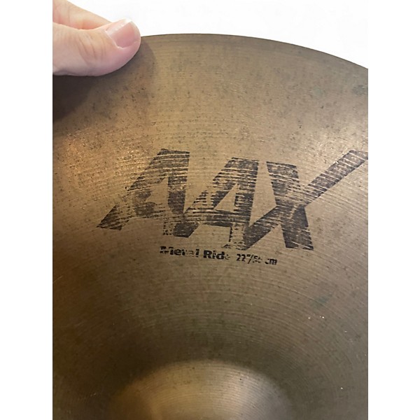 Used SABIAN 22in AAX Metal Ride Brilliant Cymbal