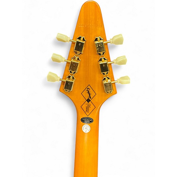 Used 2020s Epiphone 1958 Korina Flying V Natural Solid Body Electric Guitar