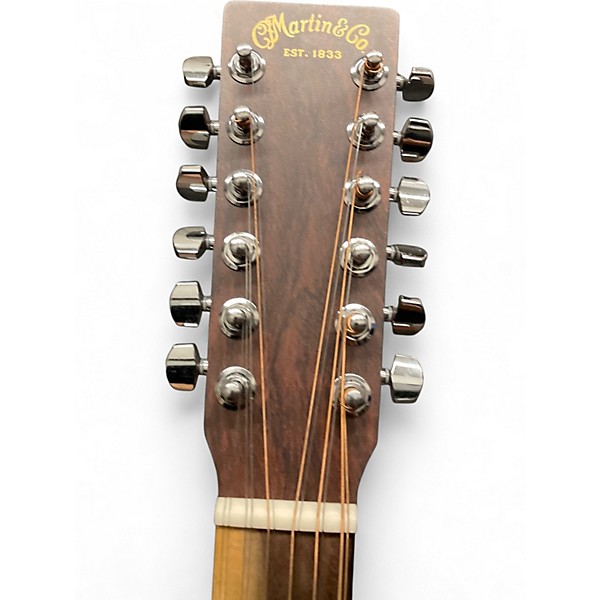 Used Martin D-X2E 12-String Natural Acoustic Electric Guitar