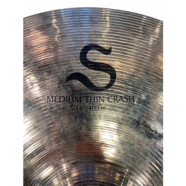 Used Zildjian 16in S Family Medium Thin Crash Cymbal