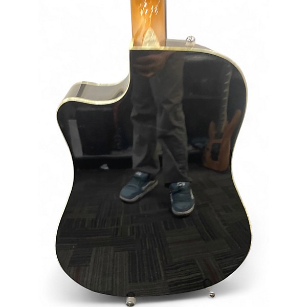 Used Fender Sonoran Black Acoustic Electric Guitar