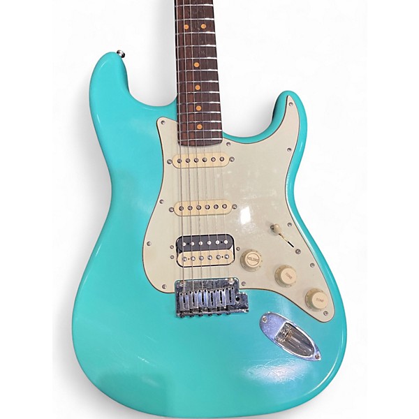 Used Fender American Ultra Luxe Vintage '60s Stratocaster HSS Seafoam Green Solid Body Electric Guitar