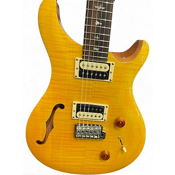 Used PRS SE Custom 22 Semi-Hollowbody yellow Hollow Body Electric Guitar
