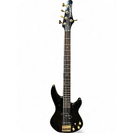 Used Samick Artist Series 5 Black Electric Bass Guitar