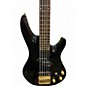 Used Samick Artist Series 5 Black Electric Bass Guitar
