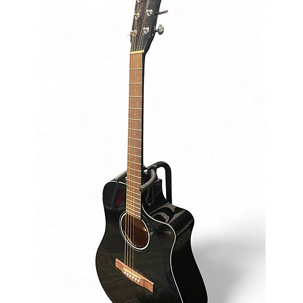 Used Fender Cd60sce Black Acoustic Guitar