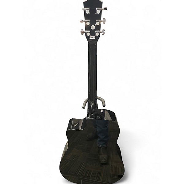 Used Fender Cd60sce Black Acoustic Guitar