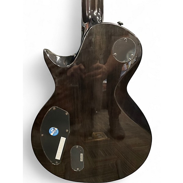 Used ESP LTD EC1000 Piezo See Thru Black Solid Body Electric Guitar