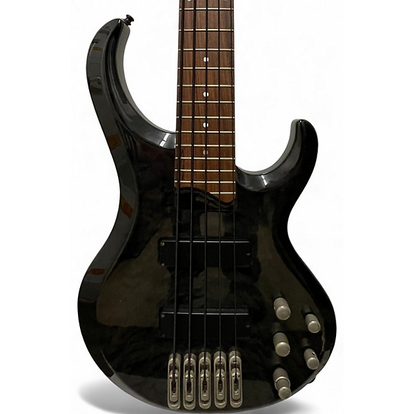 Used Ibanez BTB405qm 5 String black quilt Electric Bass Guitar
