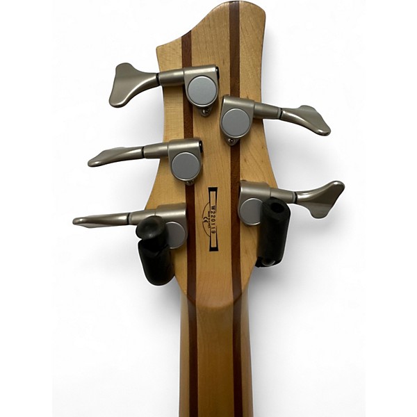 Used Ibanez BTB405qm 5 String black quilt Electric Bass Guitar