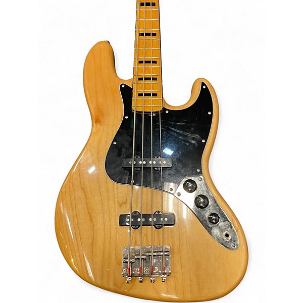 Used Squier Classic Vibe 70s Jazz Bass Natural Electric Bass Guitar