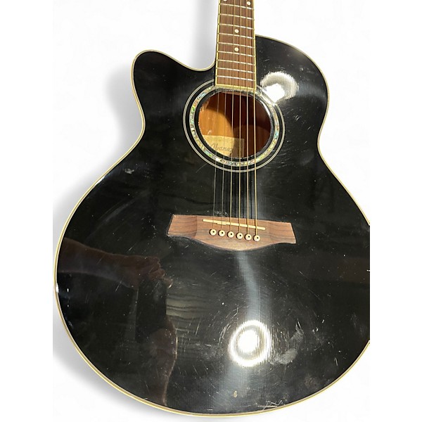 Used Ibanez AEL10LE-BK-14-02 Black Acoustic Guitar