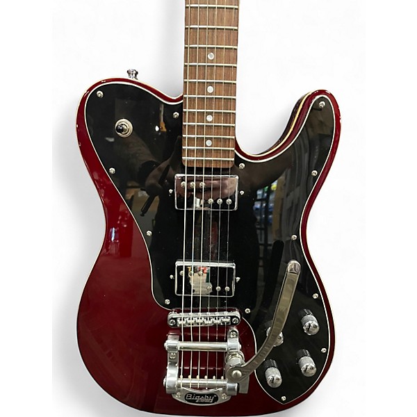 Used Schecter Guitar Research Diamond Series PT FAST BACK II Candy Apple Red Solid Body Electric Guitar