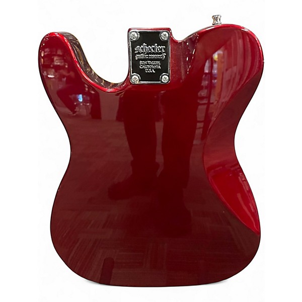 Used Schecter Guitar Research Diamond Series PT FAST BACK II Candy Apple Red Solid Body Electric Guitar