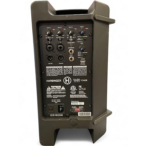 Used Harbinger VARI V2408 8" Powered Speaker