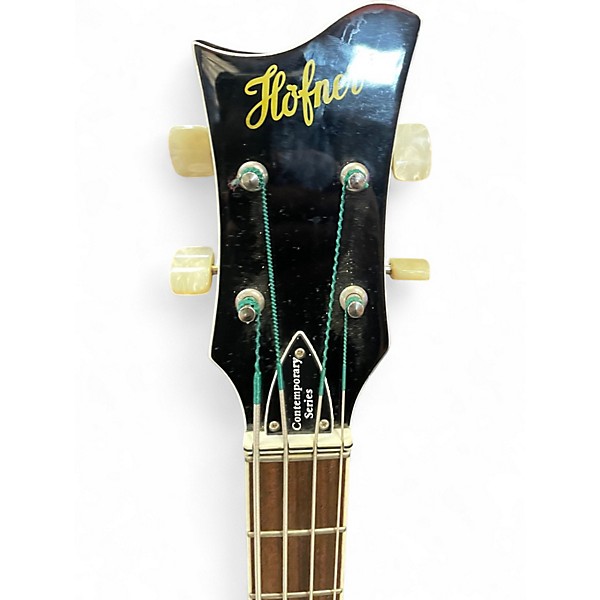 Used Hofner COMTEMPORARY Black and White Electric Bass Guitar