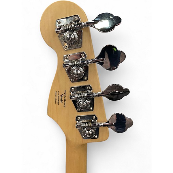 Used Squier Jazz Bass Deluxe Alpine White Electric Bass Guitar