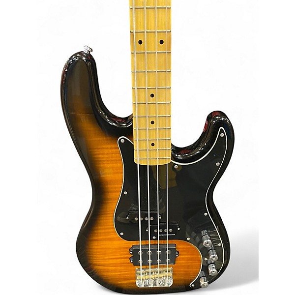 Used Schecter Guitar Research diamond series P4 2 Color Sunburst Electric Bass Guitar