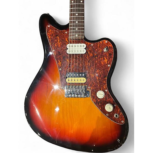 Used Squier Jagmaster 3 Tone Sunburst Solid Body Electric Guitar
