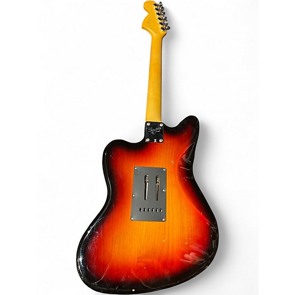 Used Squier Jagmaster 3 Tone Sunburst Solid Body Electric Guitar