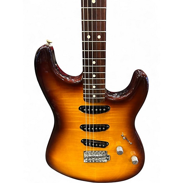 Used 2005 Fender Standard Stratocaster FMT Special 3 Color Sunburst Solid Body Electric Guitar