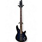 Used Schecter Guitar Research Omen Extreme 4 String See-Thru Blue Burst Electric Bass Guitar thumbnail