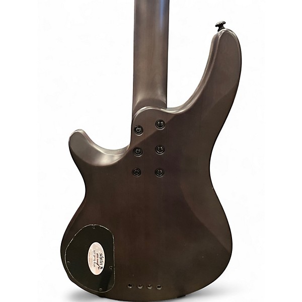 Used Schecter Guitar Research Omen Extreme 4 String See-Thru Blue Burst Electric Bass Guitar