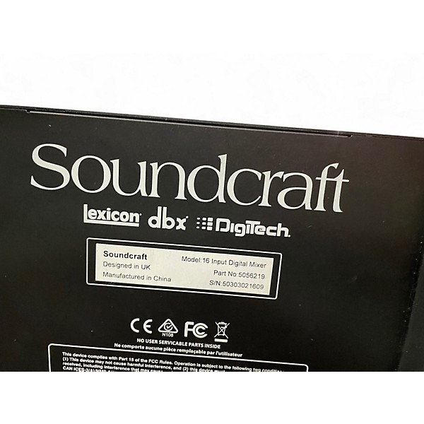 Used Soundcraft UI16 Digital Mixer