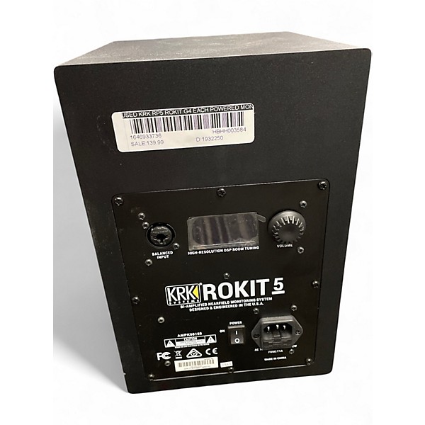 Used KRK RP5 ROKIT G4 Each Powered Monitor