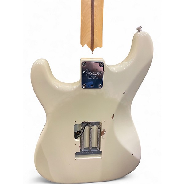 Used Fender California Series Stratocaster Olympic White Solid Body Electric Guitar