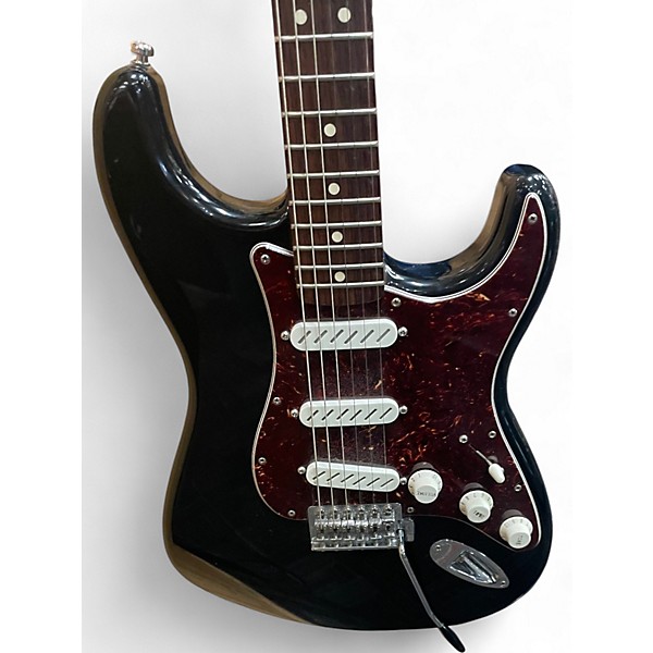 Used Fender Standard Stratocaster Black Solid Body Electric Guitar