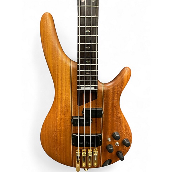 Used Ibanez SR5000 Natural Electric Bass Guitar