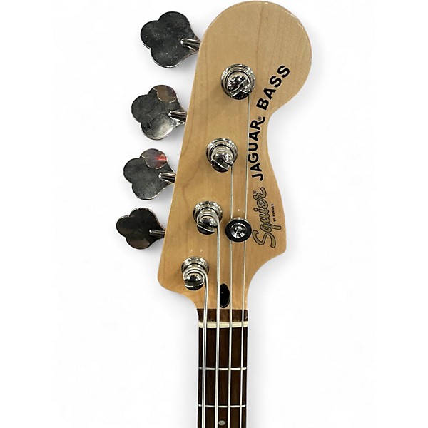Used Squier Vintage Modified Jaguar Bass Gray Electric Bass Guitar