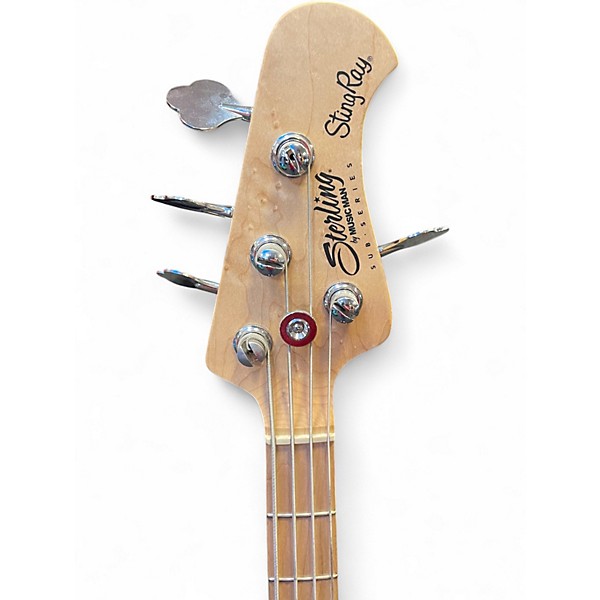 Used Sterling by Music Man Ray4 Candy Apple Red Electric Bass Guitar