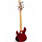 Used Sterling by Music Man Ray4 Candy Apple Red Electric Bass Guitar