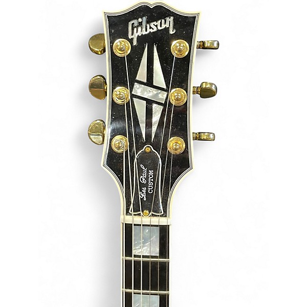 Used Gibson Les Paul Custom Ebony Solid Body Electric Guitar