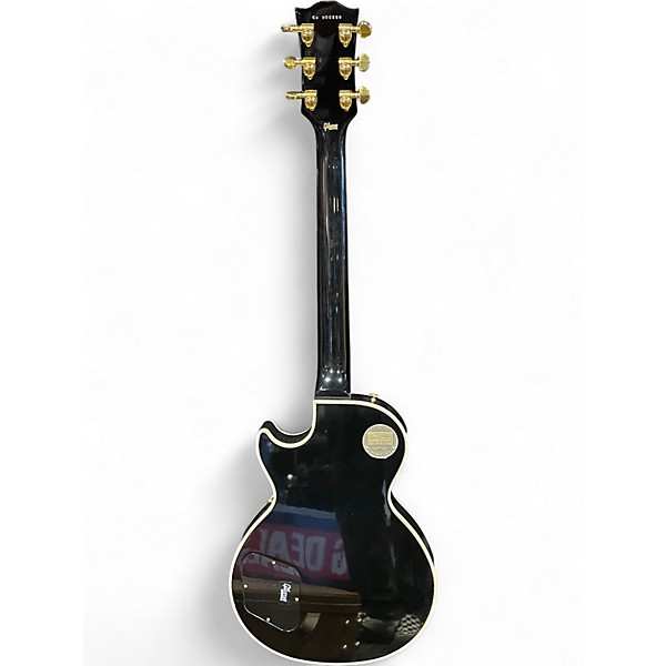 Used Gibson Les Paul Custom Ebony Solid Body Electric Guitar