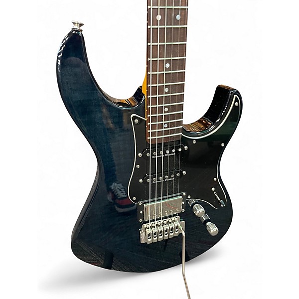 Used Yamaha PAC612VIIFM Transparent Black Solid Body Electric Guitar