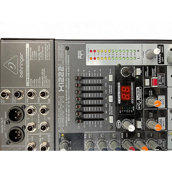Used Behringer Xenyx X1222USB Unpowered Mixer